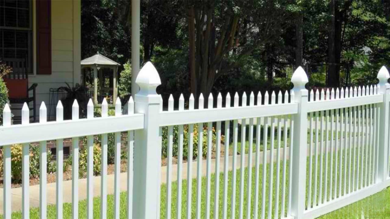 Birchwood picket fence
